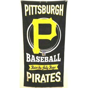 Pittsburgh Pirates Jolly Roger MLB Beach Towel